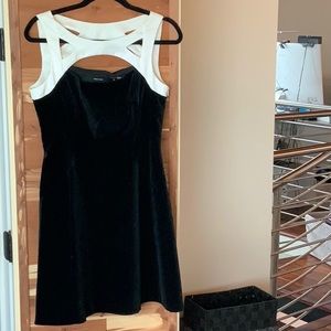 Karen Millen black velvet dress